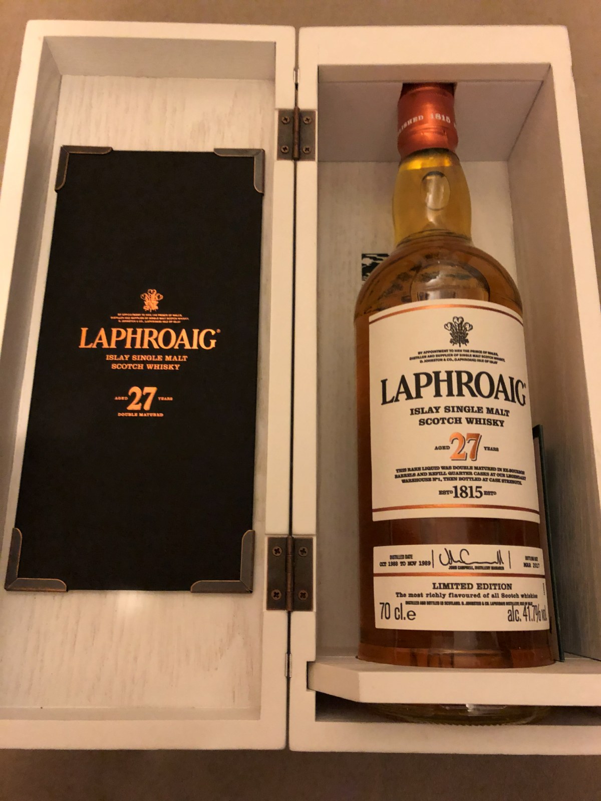 Laphroaig 27 Jahre Limited Edition