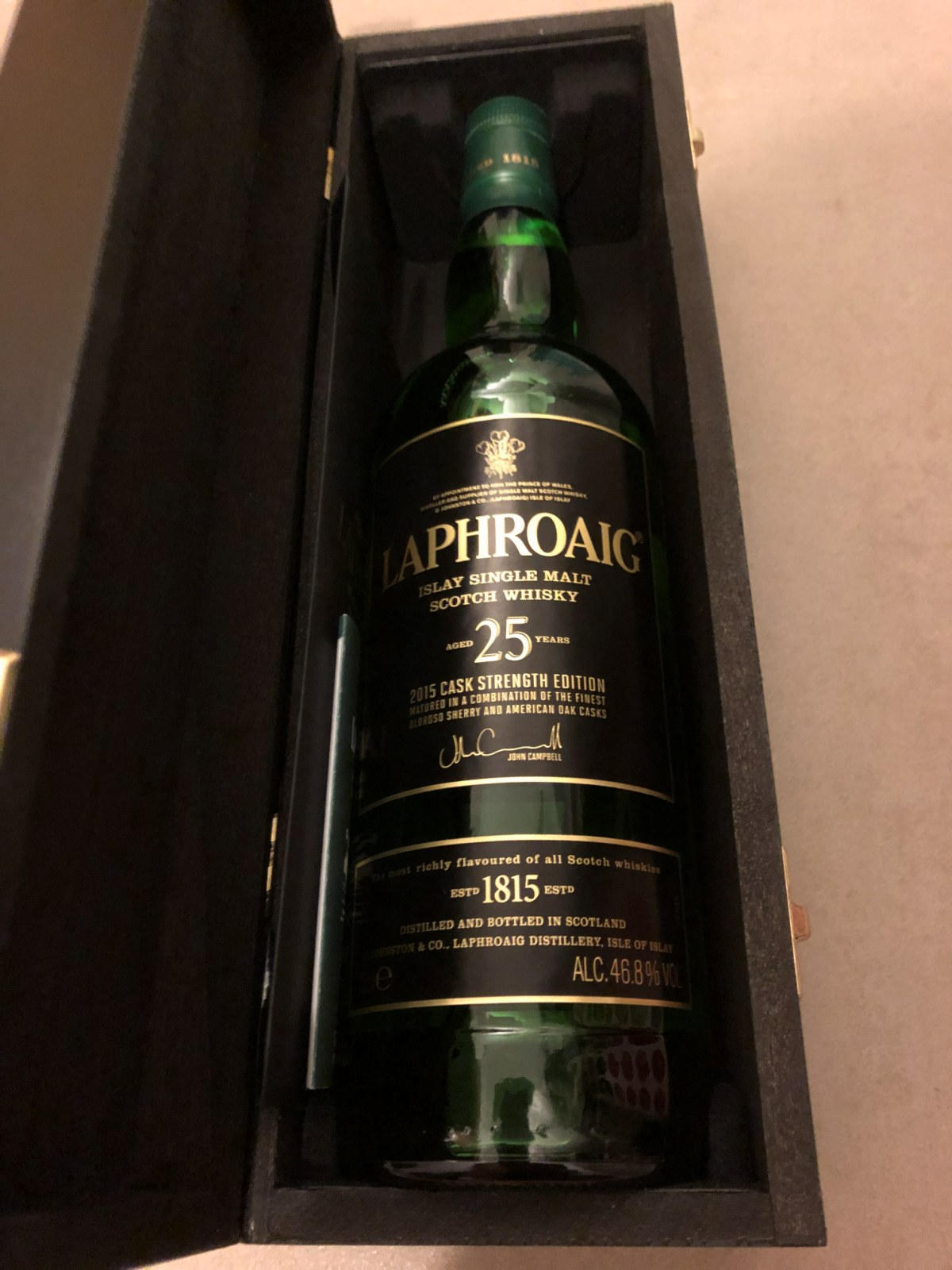 Laphroaig 25 Jahre 2015 Cask Strength