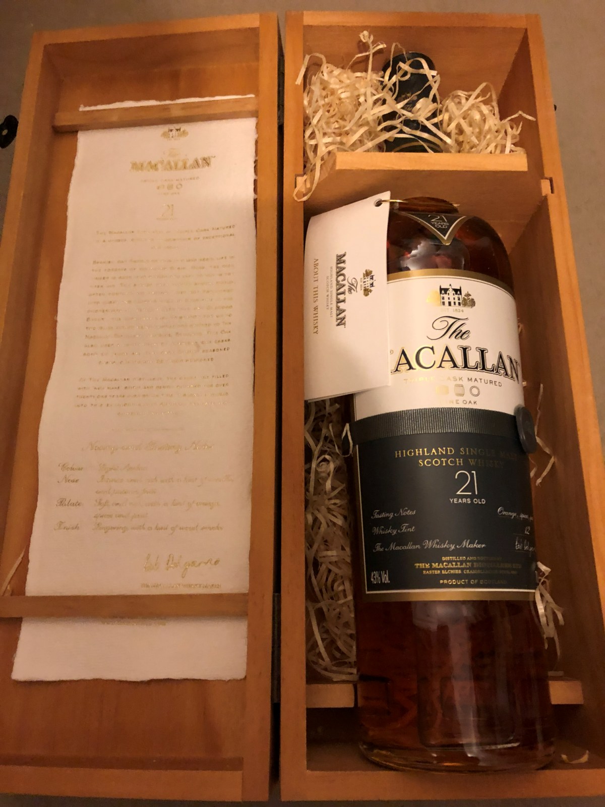 Macallan 21 Jahre Fine Oak Triple Cask